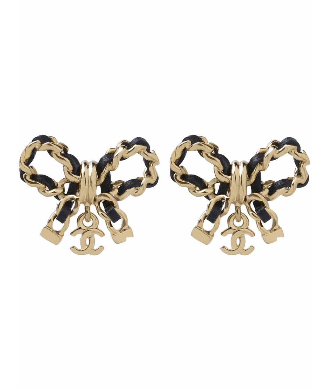 CHANEL Золотые серьги, фото 1