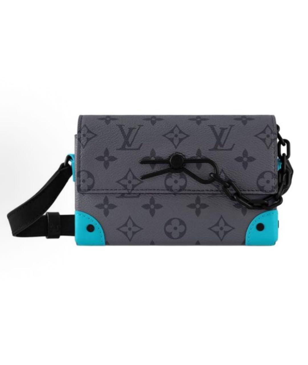 LOUIS VUITTON Антрацитовая сумка на плечо, фото 4