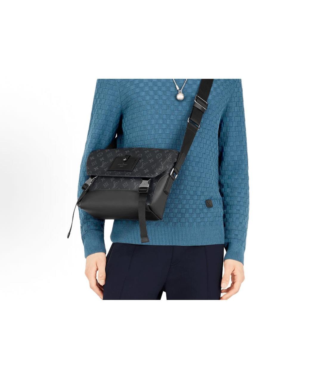 LOUIS VUITTON Черная сумка на плечо, фото 5