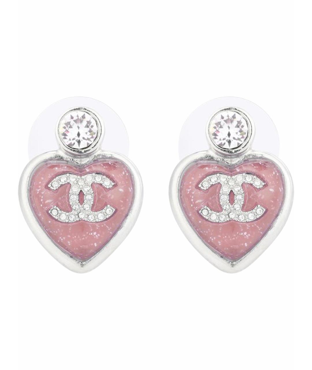 CHANEL Розовые серьги, фото 1