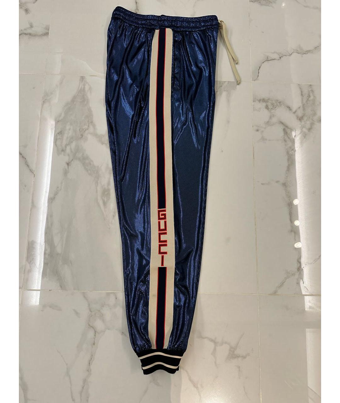GUCCI Синие брюки широкие, фото 4