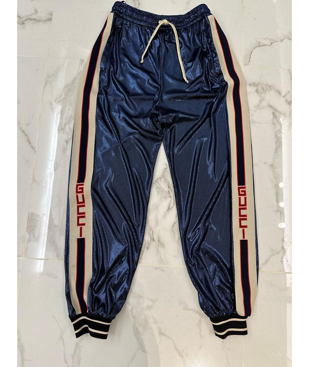 GUCCI Синие брюки широкие, фото 9