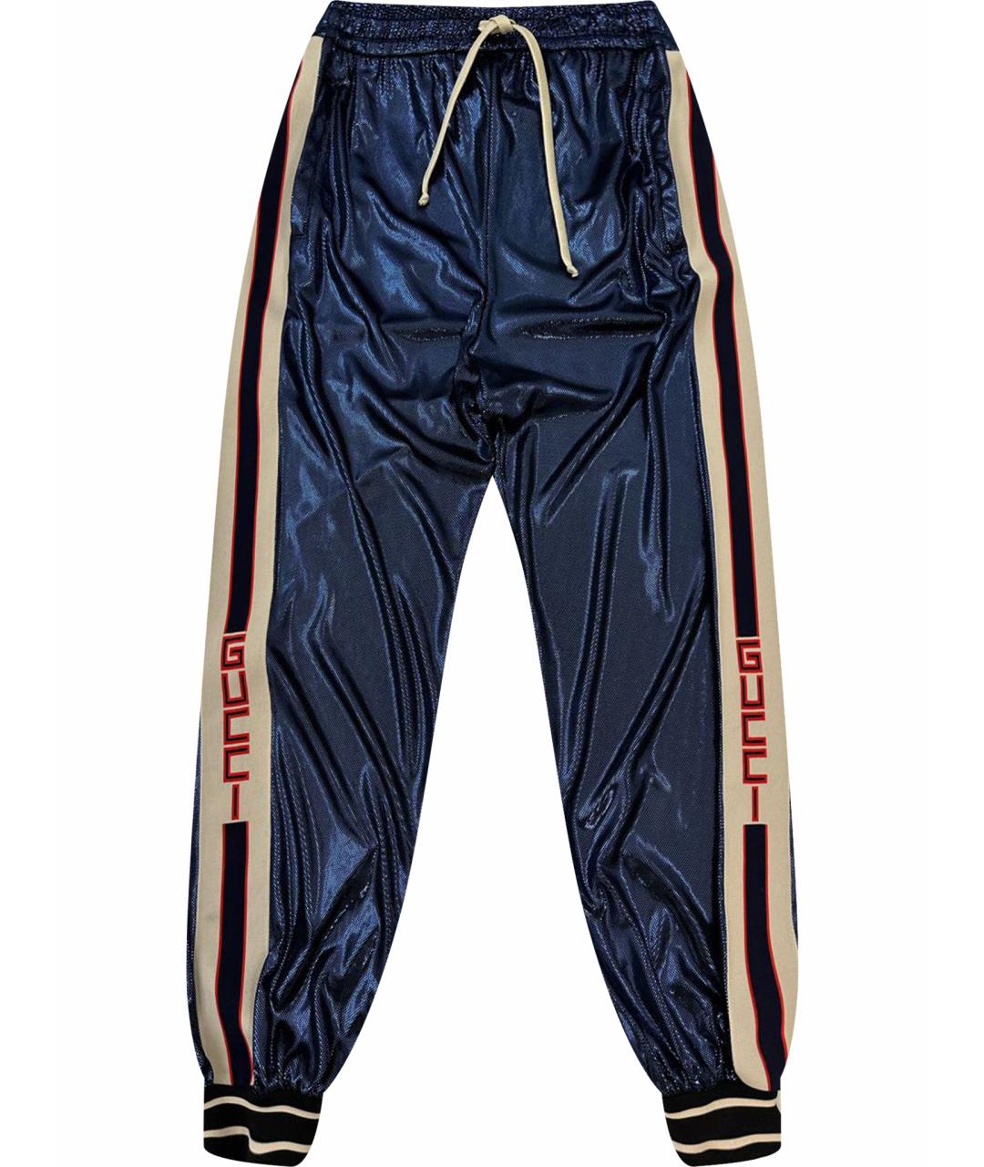 GUCCI Синие брюки широкие, фото 1