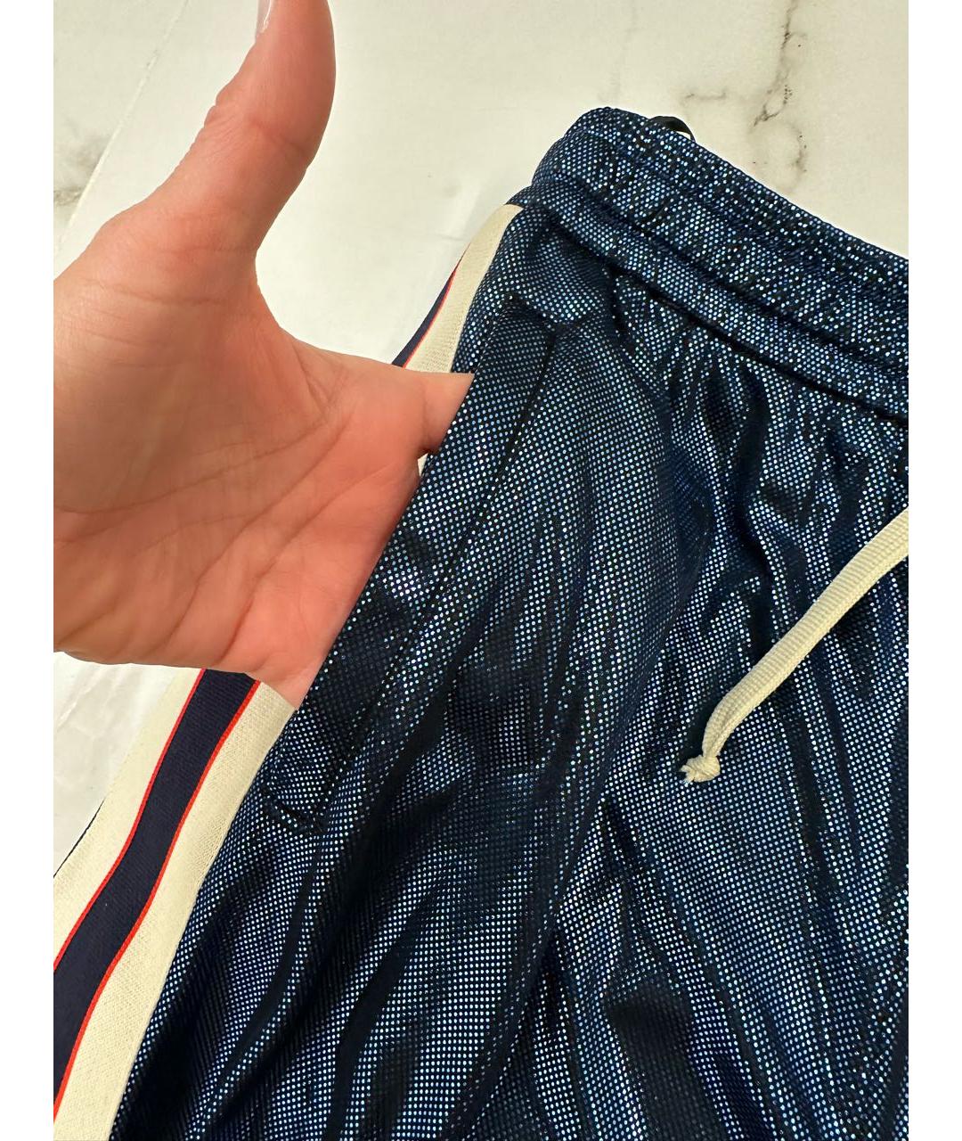 GUCCI Синие брюки широкие, фото 6