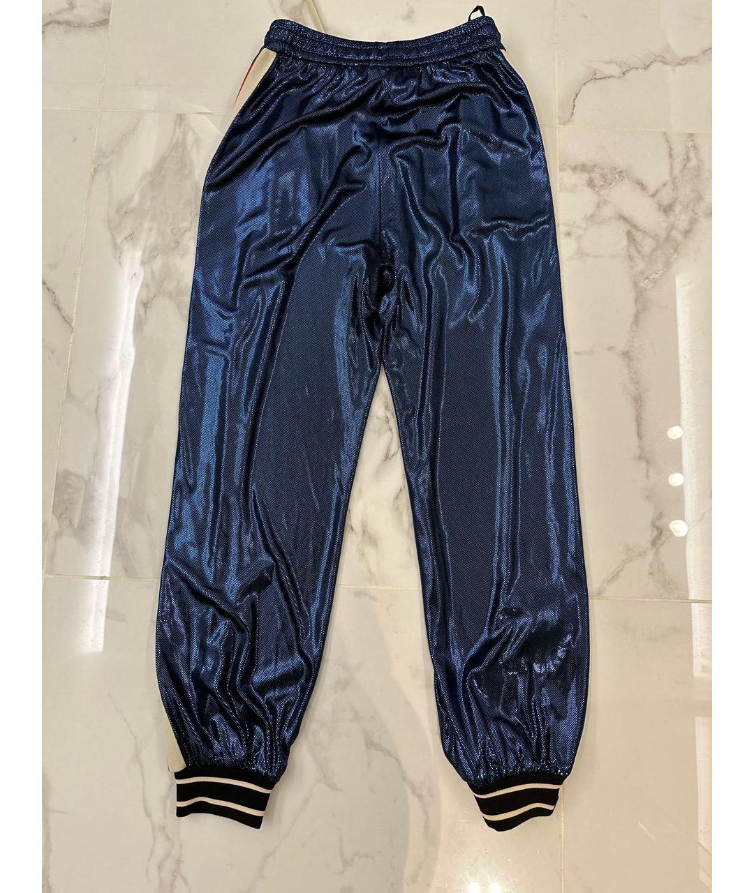 GUCCI Синие брюки широкие, фото 2
