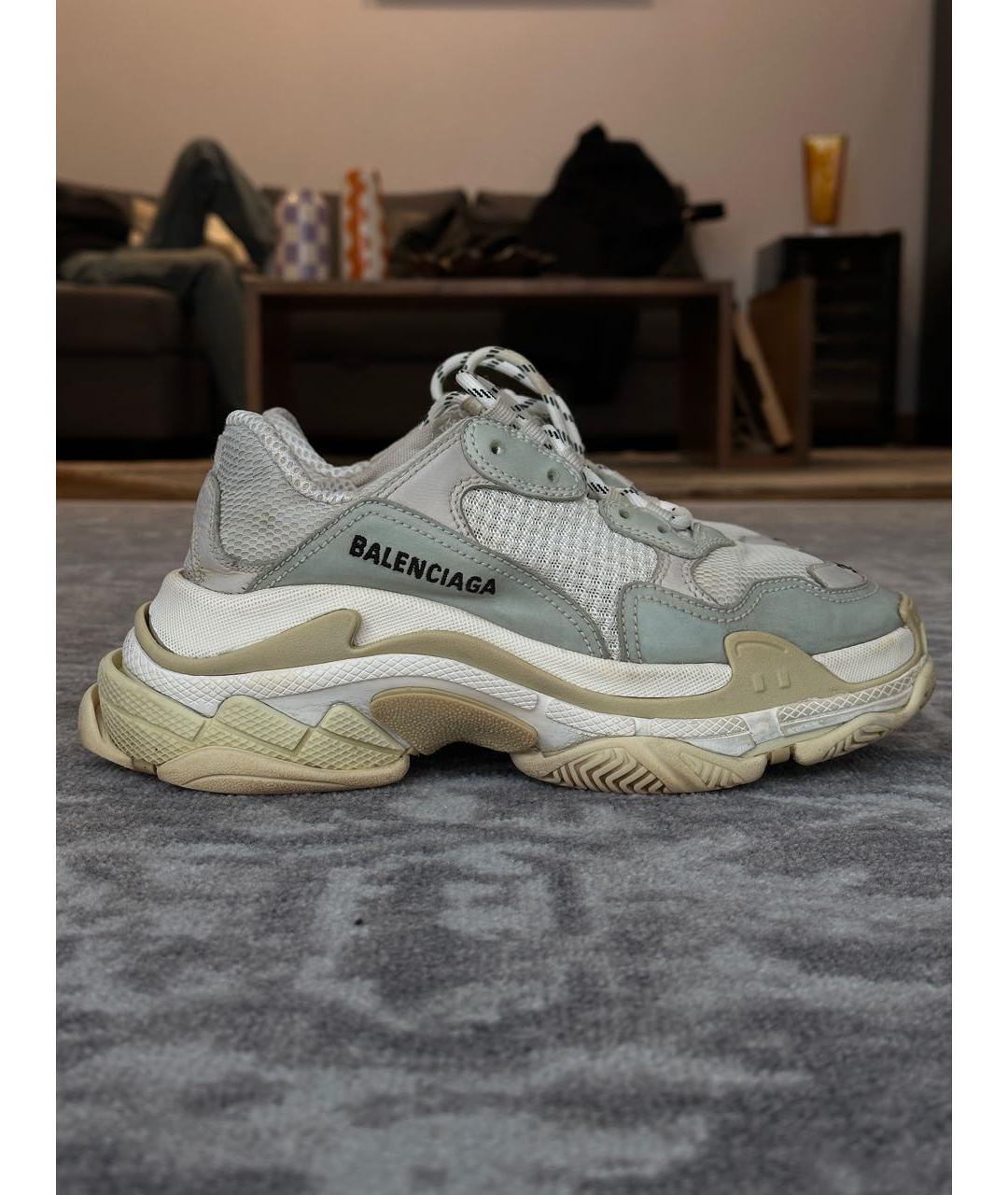 BALENCIAGA Серые текстильные кроссовки, фото 4