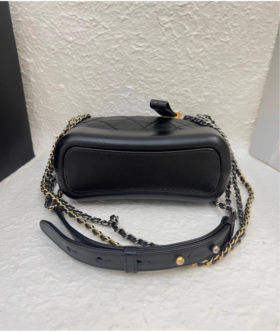CHANEL Черная кожаная сумка через плечо, фото 4