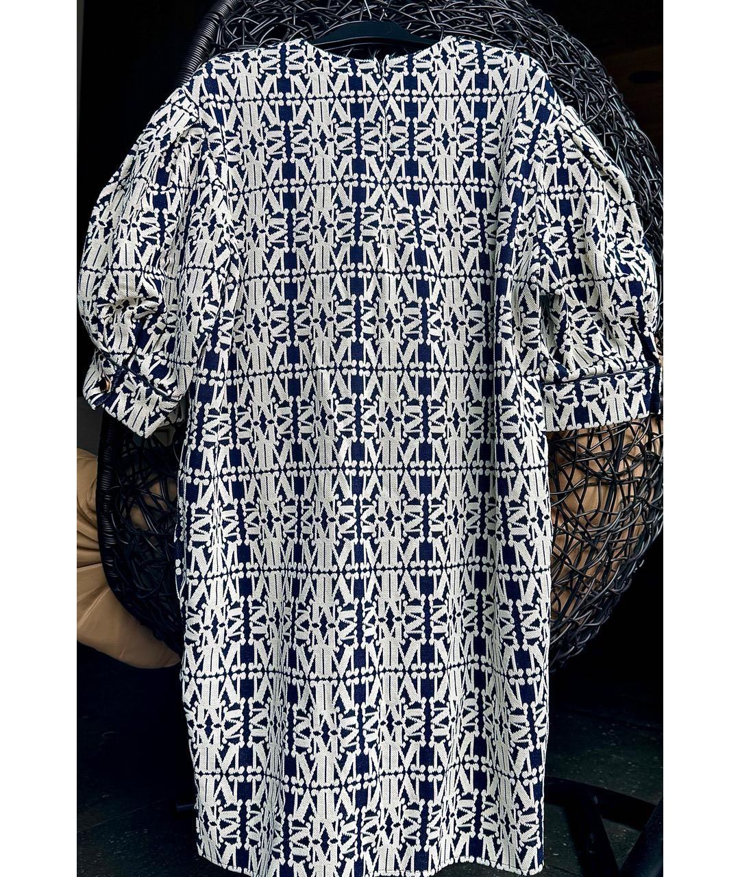 MAX MARA Синее хлопковое платье, фото 4