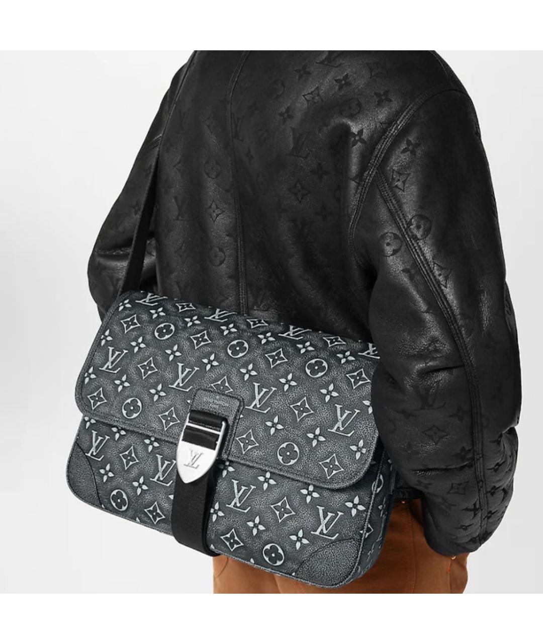 LOUIS VUITTON Черная сумка на плечо, фото 5