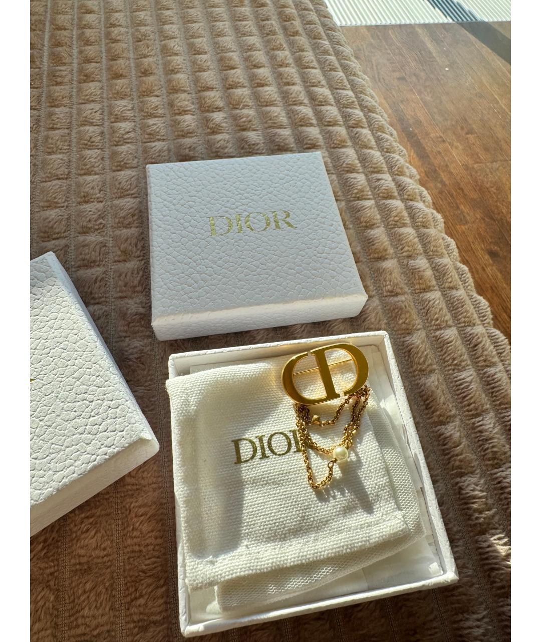CHRISTIAN DIOR Золотая булавка / брошь, фото 2