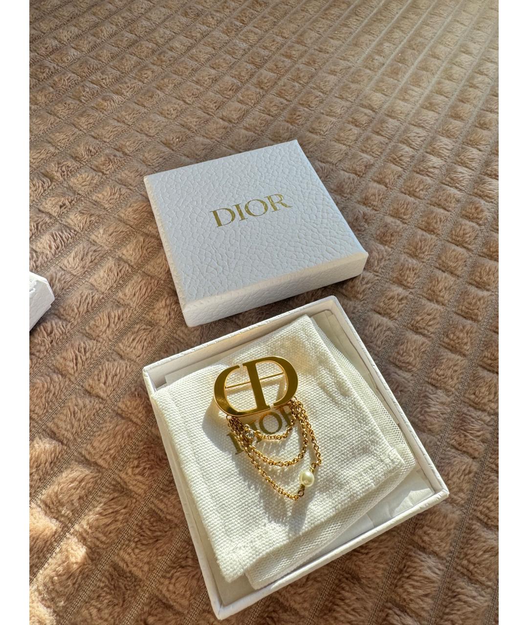 CHRISTIAN DIOR Золотая булавка / брошь, фото 3