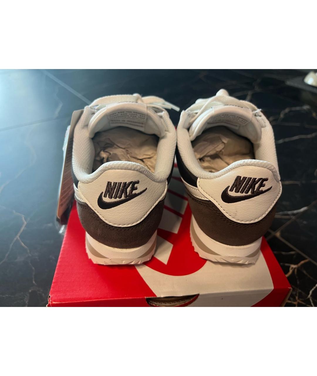 NIKE Коричневые замшевые кроссовки, фото 5
