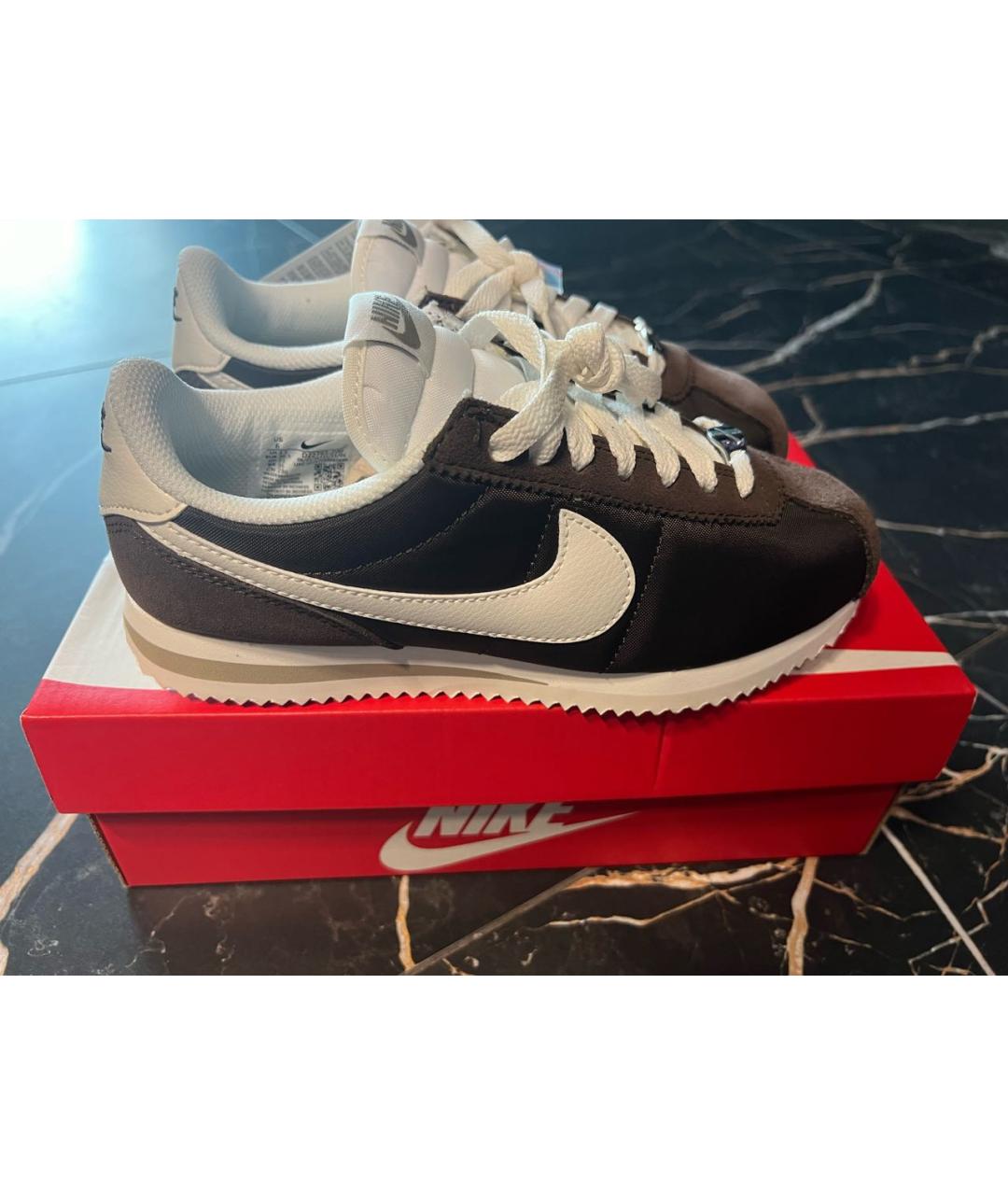 NIKE Коричневые замшевые кроссовки, фото 2