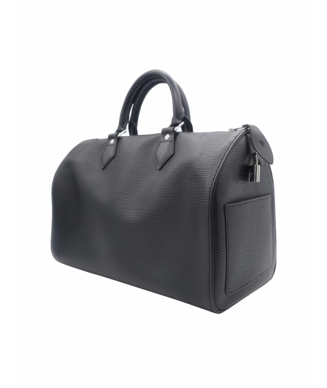 LOUIS VUITTON Черная кожаная дорожная/спортивная сумка, фото 1