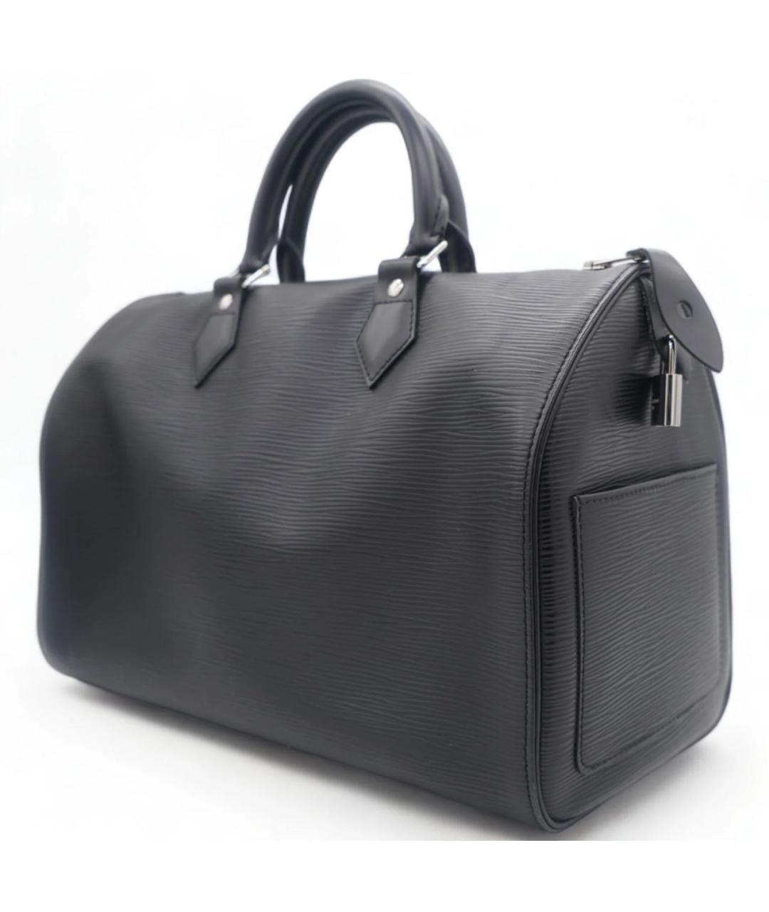 LOUIS VUITTON Черная кожаная дорожная/спортивная сумка, фото 9