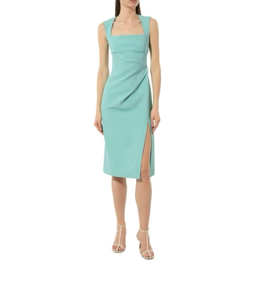 PINKO Бирюзовое повседневное платье, фото 3