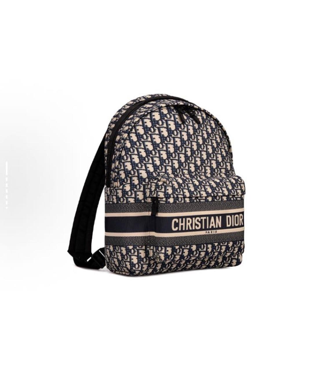 CHRISTIAN DIOR Черный кожаный рюкзак, фото 3