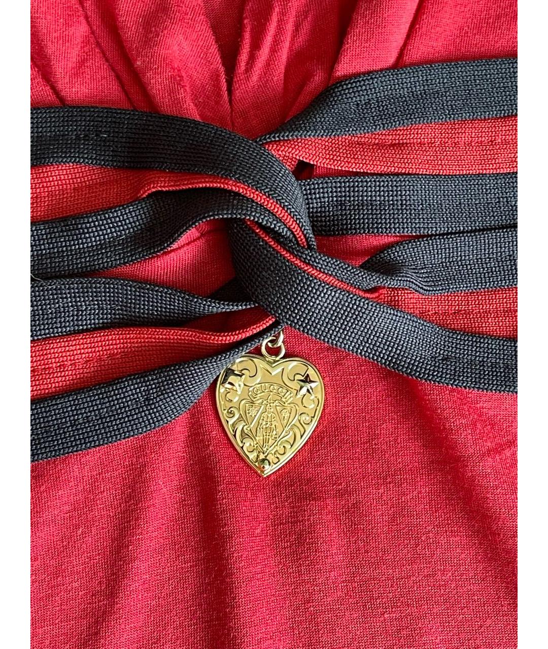 GUCCI Красная майка, фото 5