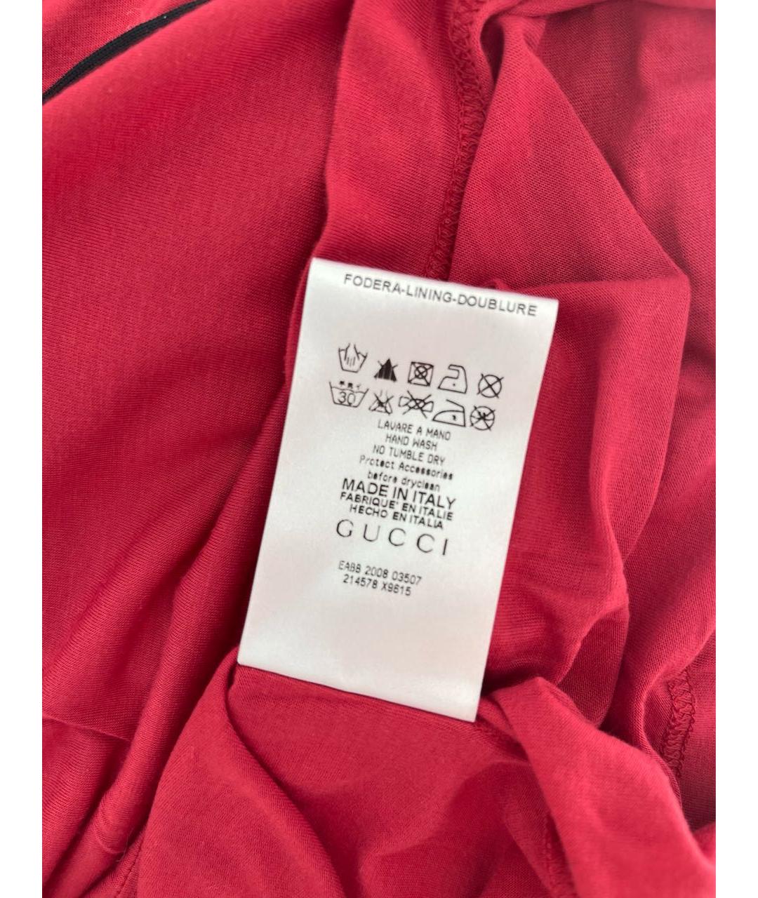 GUCCI Красная майка, фото 3