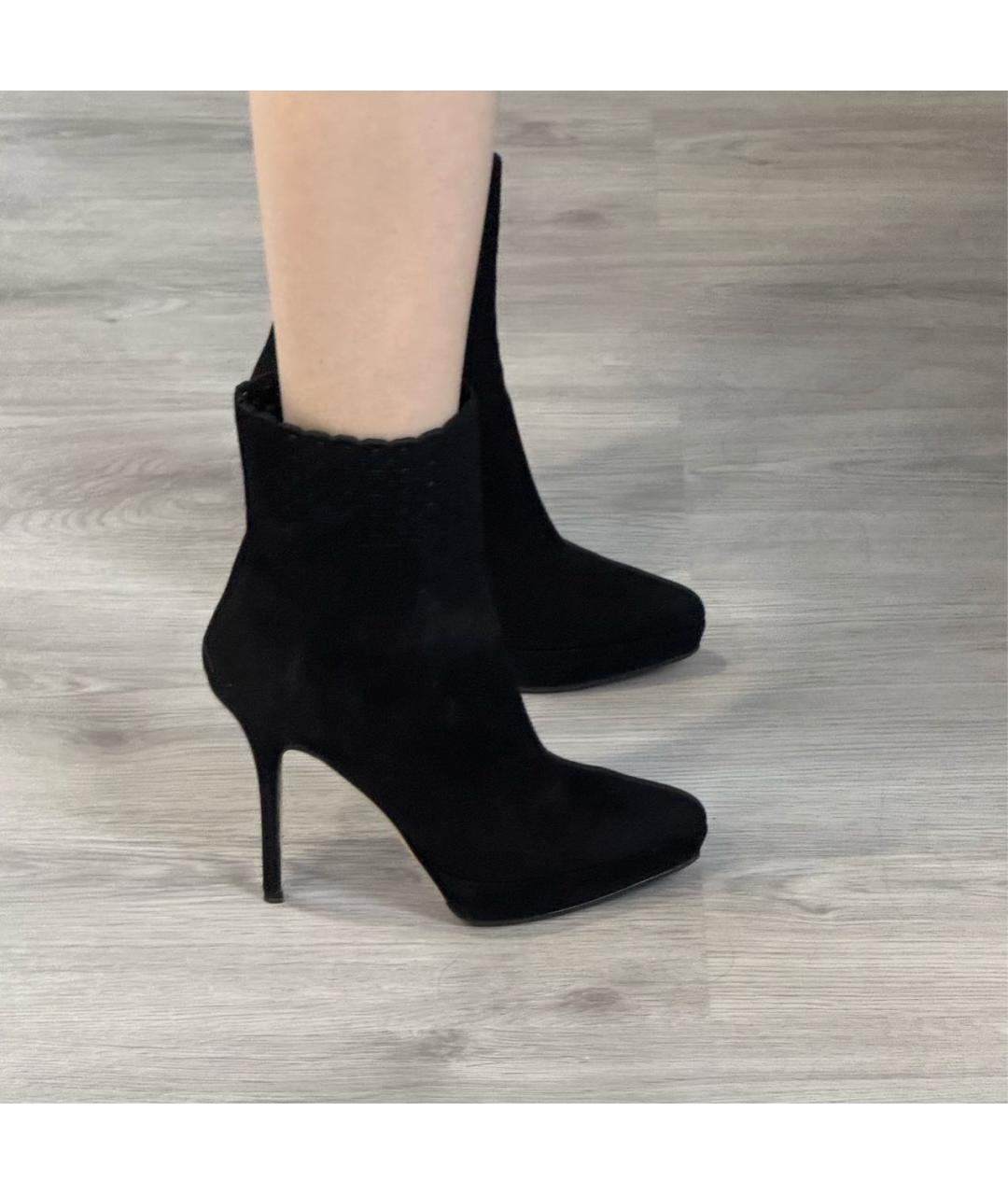 SAINT LAURENT Черные кожаные ботильоны, фото 6