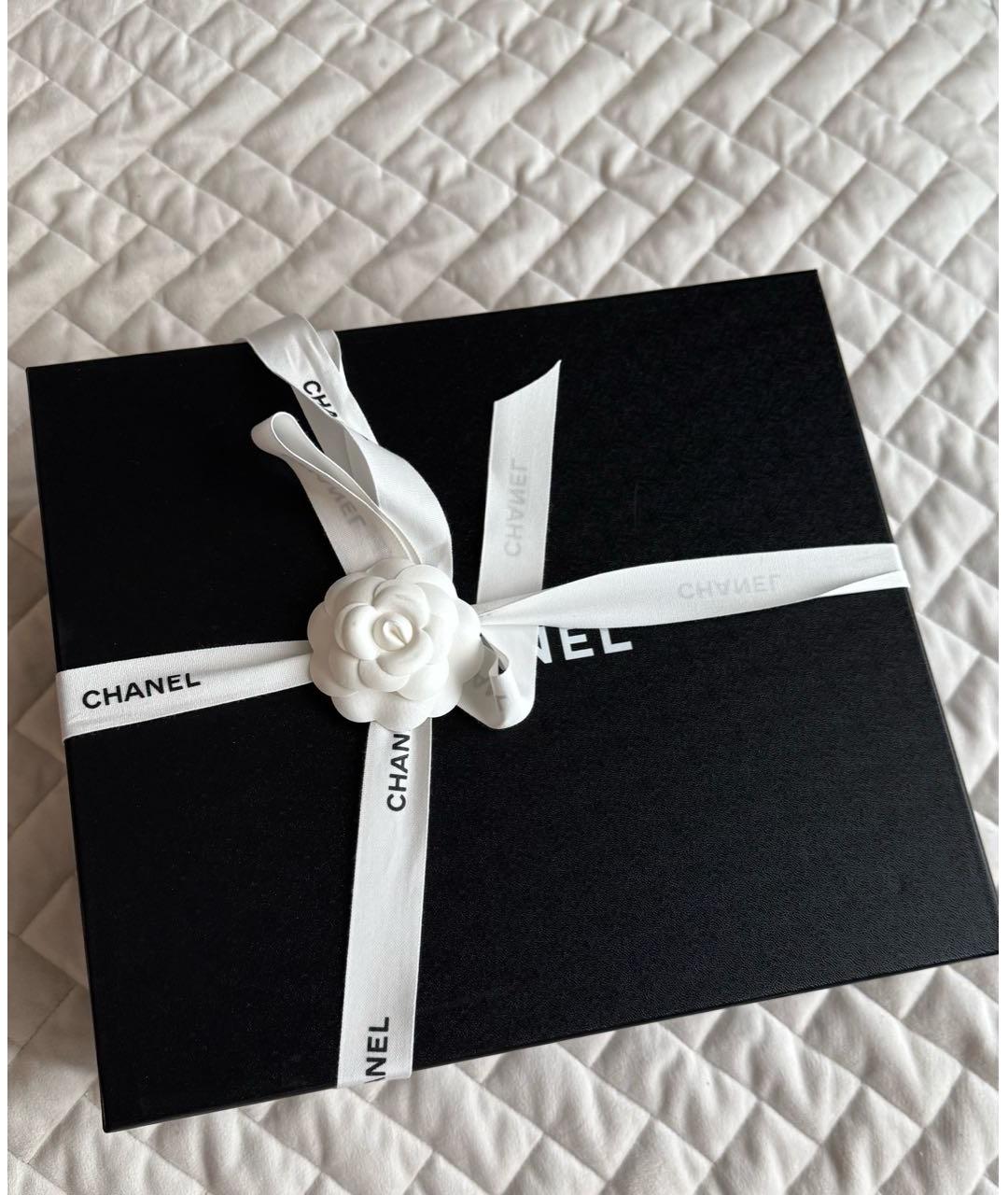 CHANEL Антрацитовые сандалии, фото 8