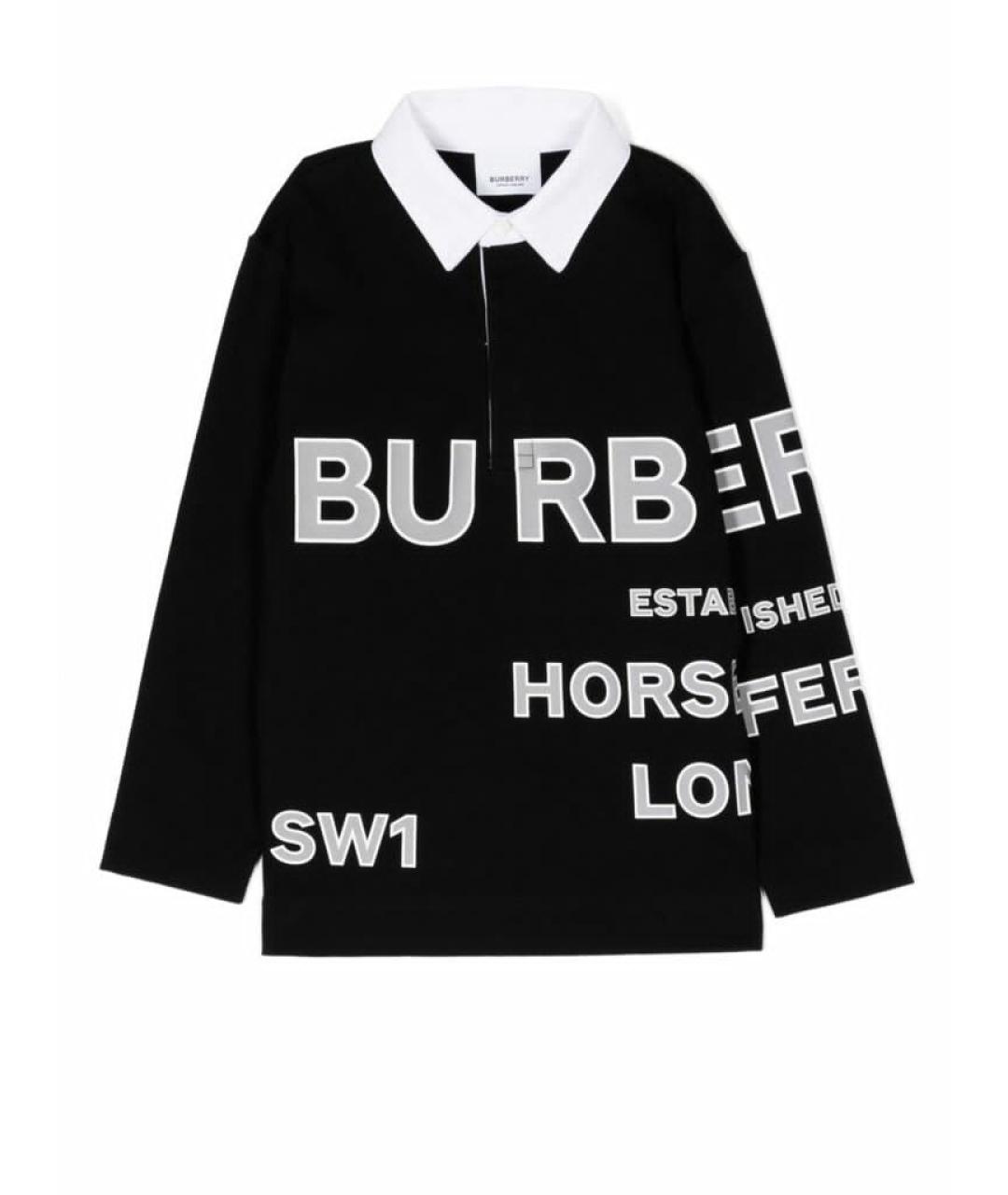BURBERRY Черная детская рубашка, фото 1