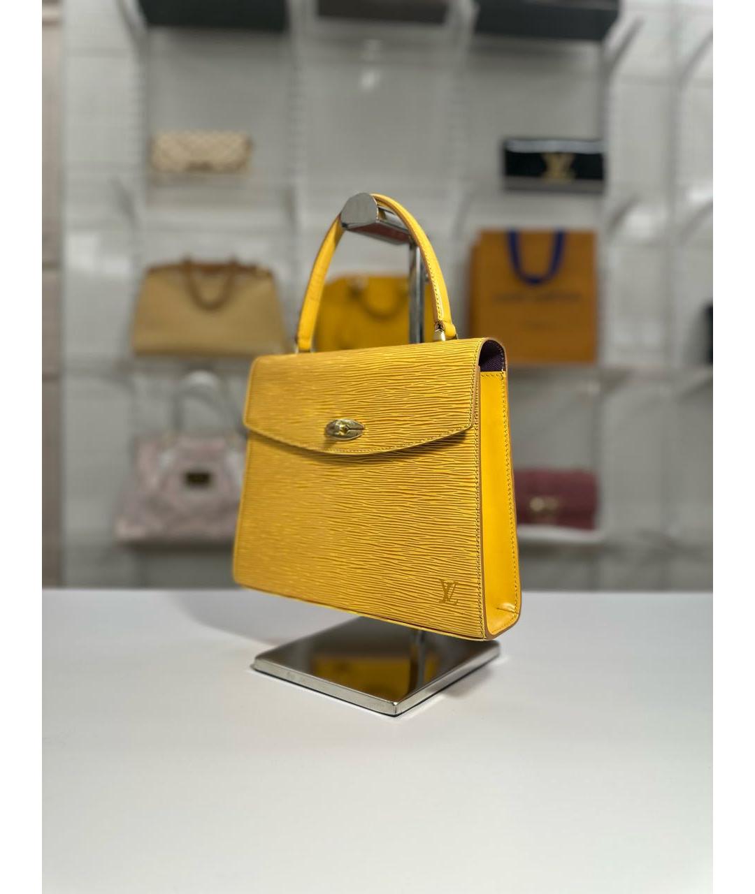 LOUIS VUITTON Кожаная сумка с короткими ручками, фото 2