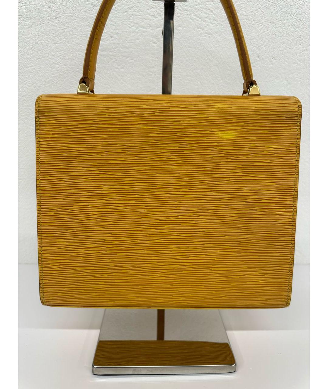 LOUIS VUITTON Кожаная сумка с короткими ручками, фото 4