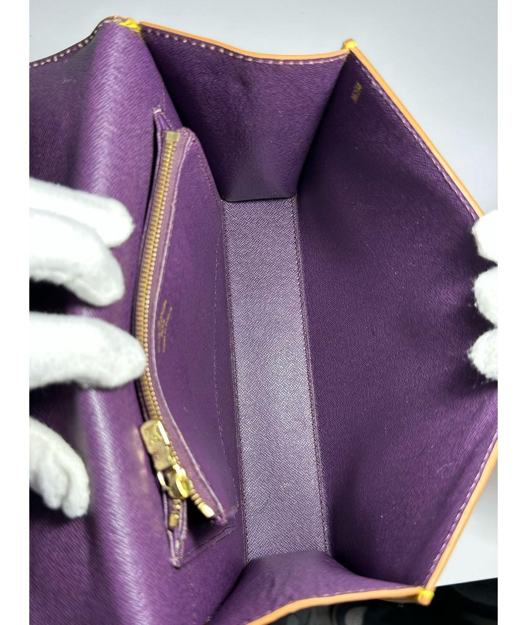 LOUIS VUITTON Кожаная сумка с короткими ручками, фото 5