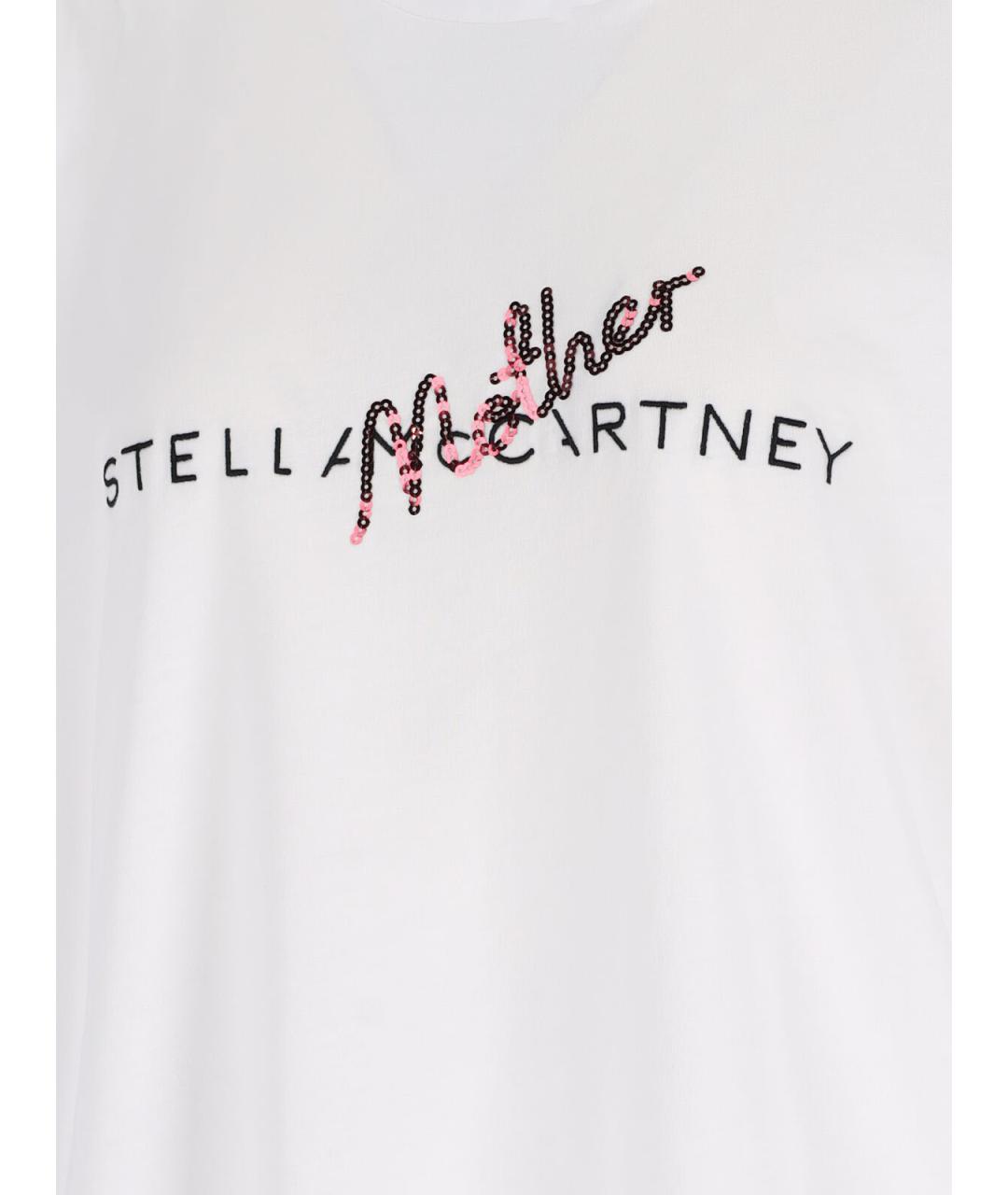 STELLA MCCARTNEY Белая хлопковая футболка, фото 3