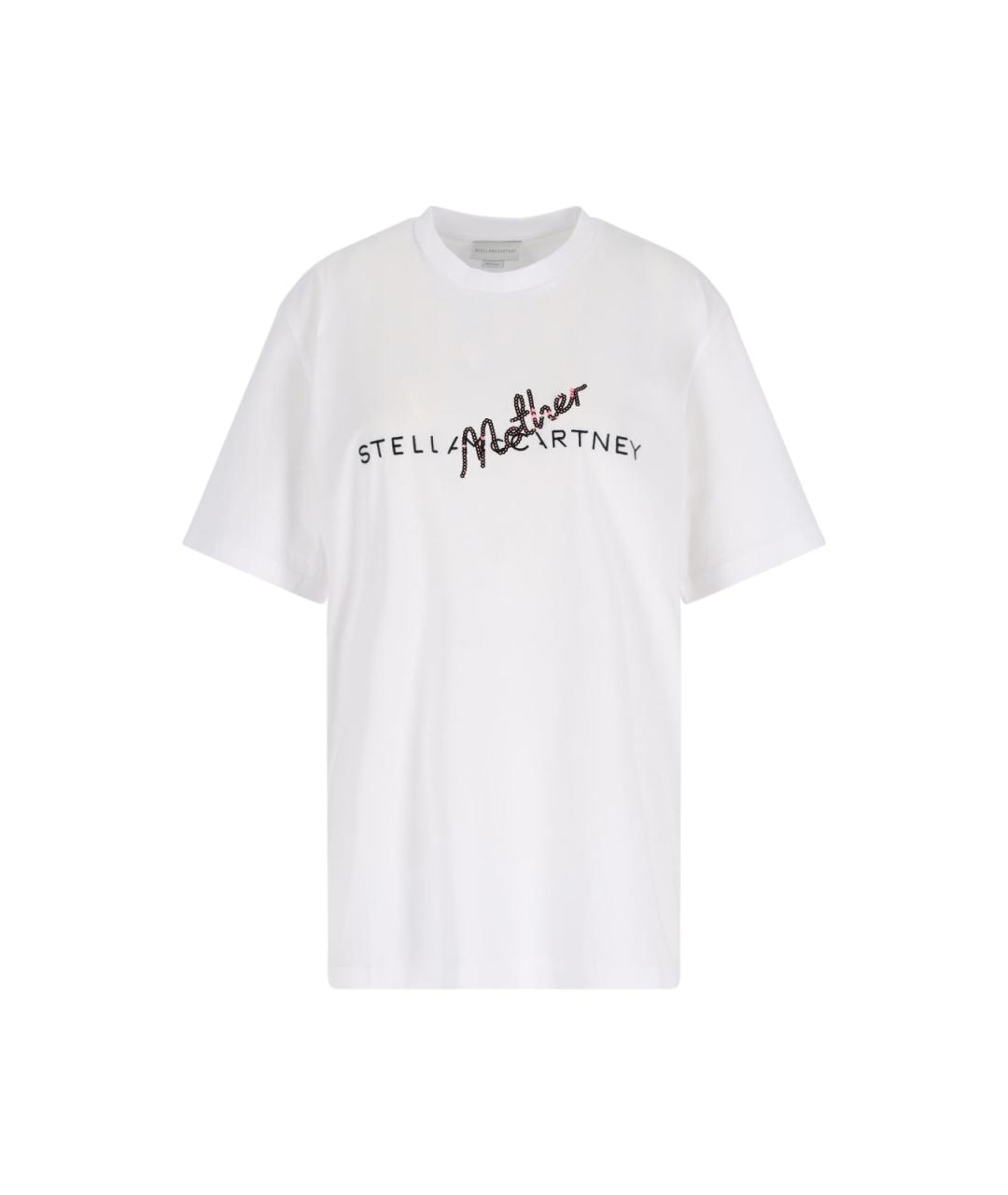 STELLA MCCARTNEY Белая хлопковая футболка, фото 1