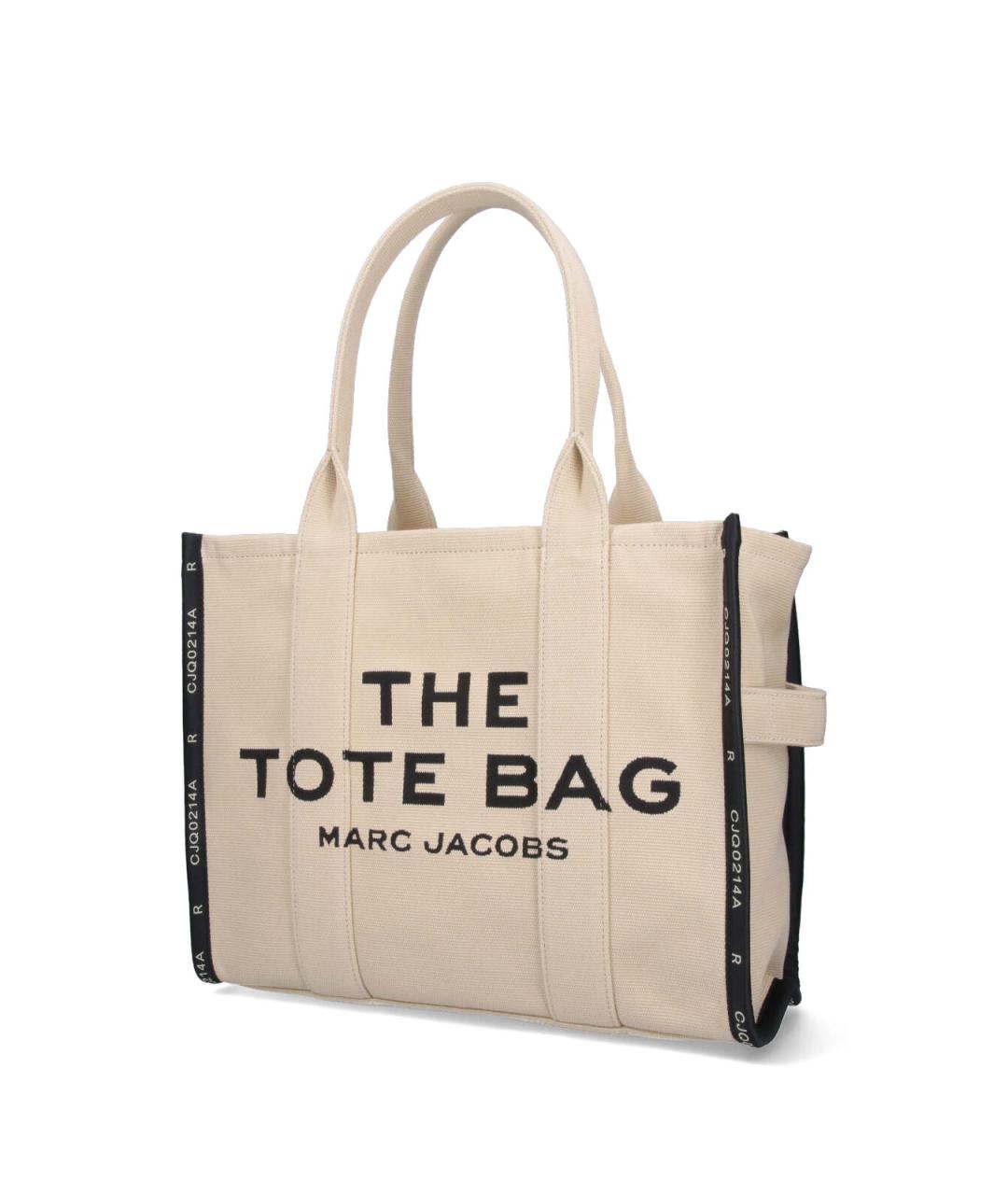 MARC JACOBS Бежевая хлопковая сумка тоут, фото 2