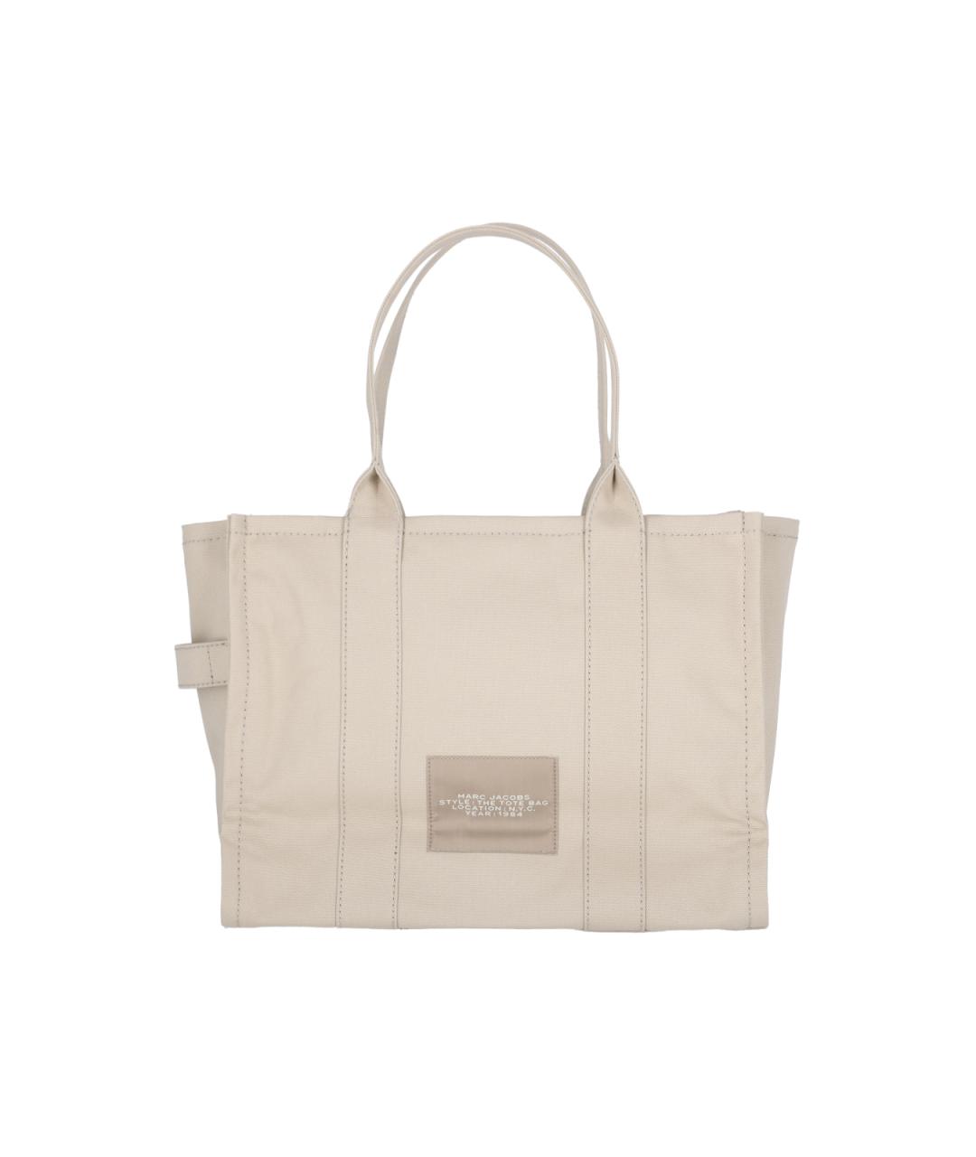 MARC JACOBS Бежевая хлопковая сумка тоут, фото 3