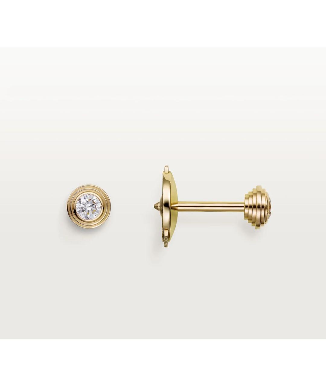 CARTIER Золотые серьги из желтого золота, фото 3