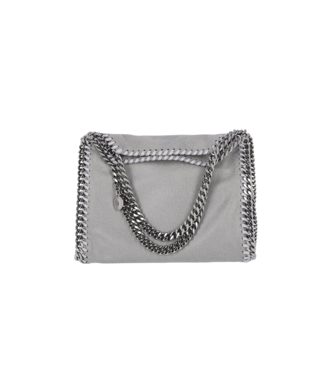 STELLA MCCARTNEY Серая синтетическая сумка тоут, фото 1