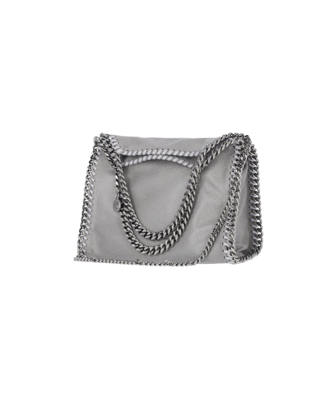 STELLA MCCARTNEY Серая синтетическая сумка тоут, фото 2