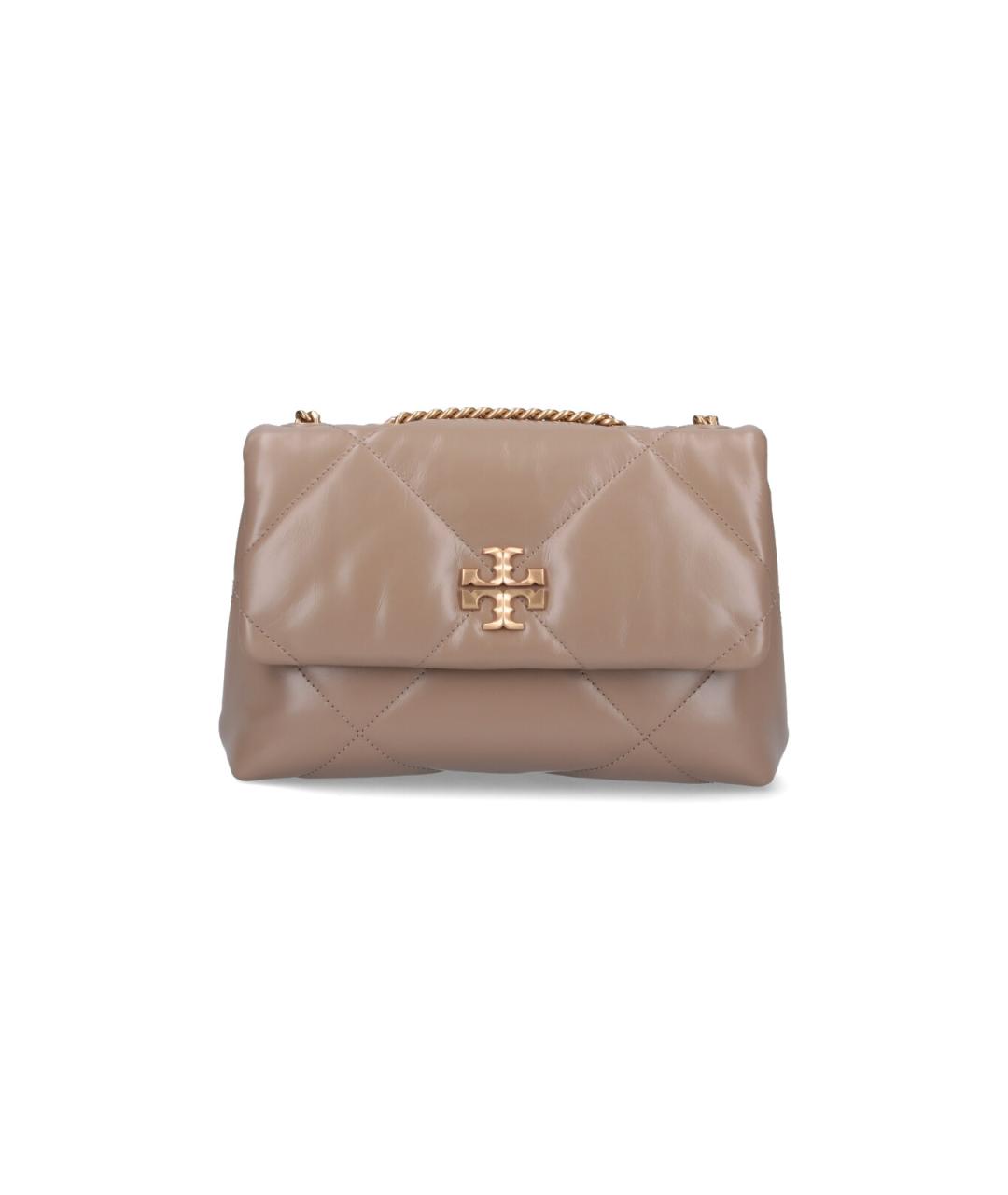 TORY BURCH Бежевая кожаная сумка через плечо, фото 1