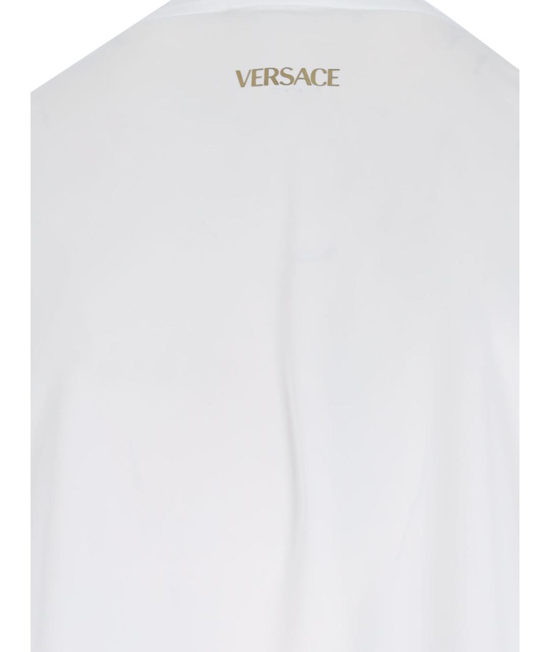 VERSACE Белая синтетическая футболка, фото 3
