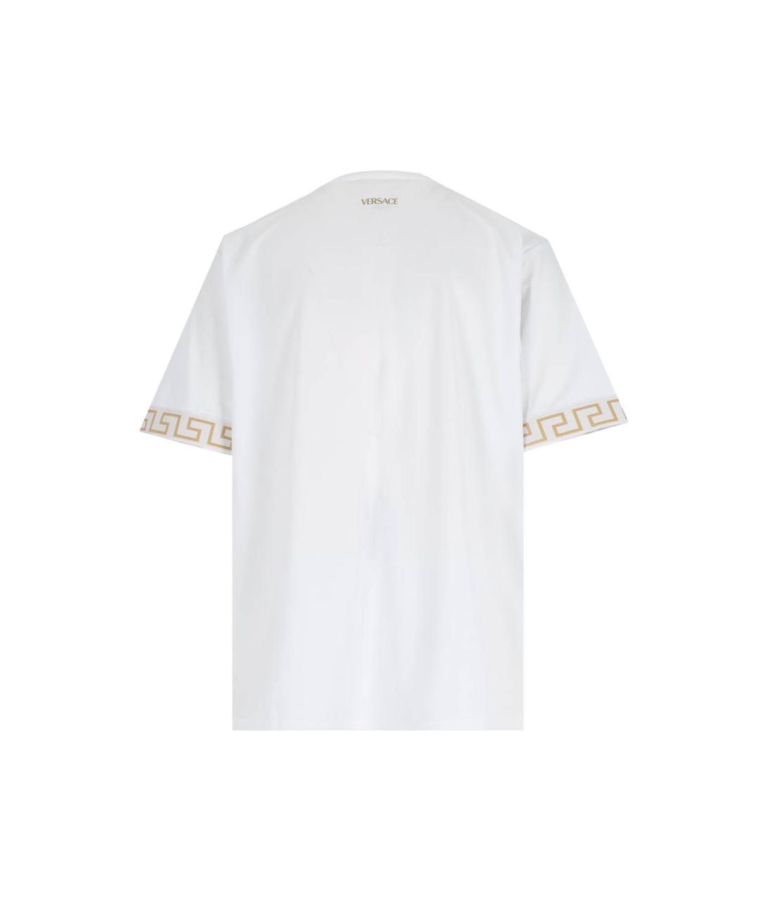 VERSACE Белая синтетическая футболка, фото 2
