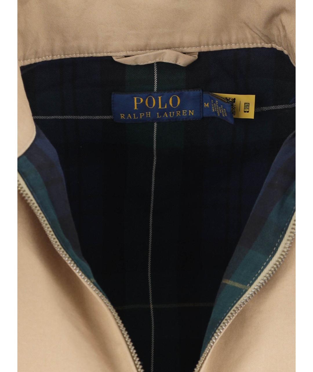 POLO RALPH LAUREN Бежевая хлопковая куртка, фото 5