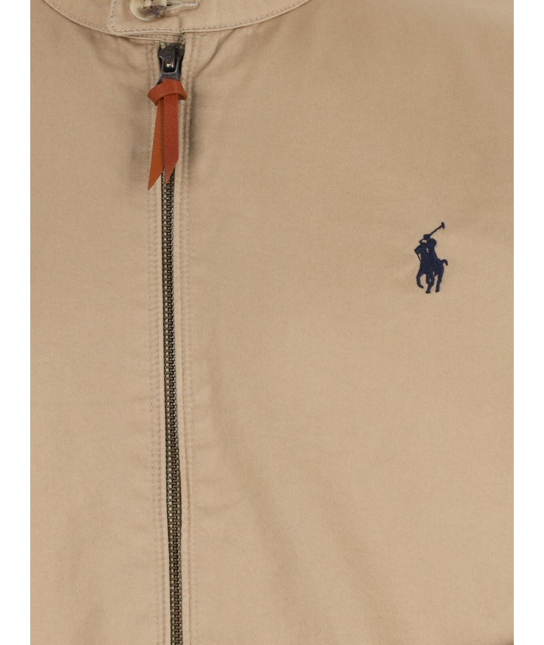 POLO RALPH LAUREN Бежевая хлопковая куртка, фото 3