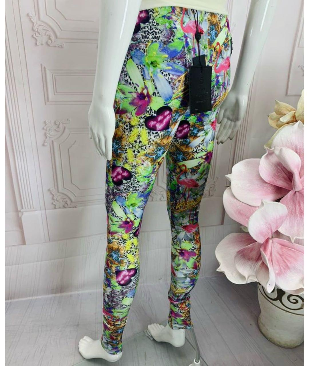 PHILIPP PLEIN Мульти вискозные леггинсы и велосипедки, фото 2