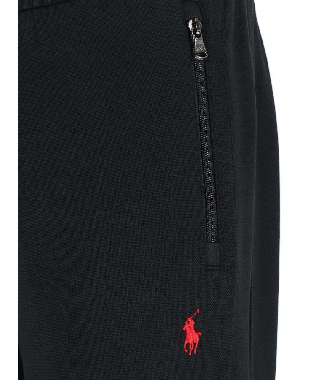 POLO RALPH LAUREN Черные хлопковые повседневные брюки, фото 4
