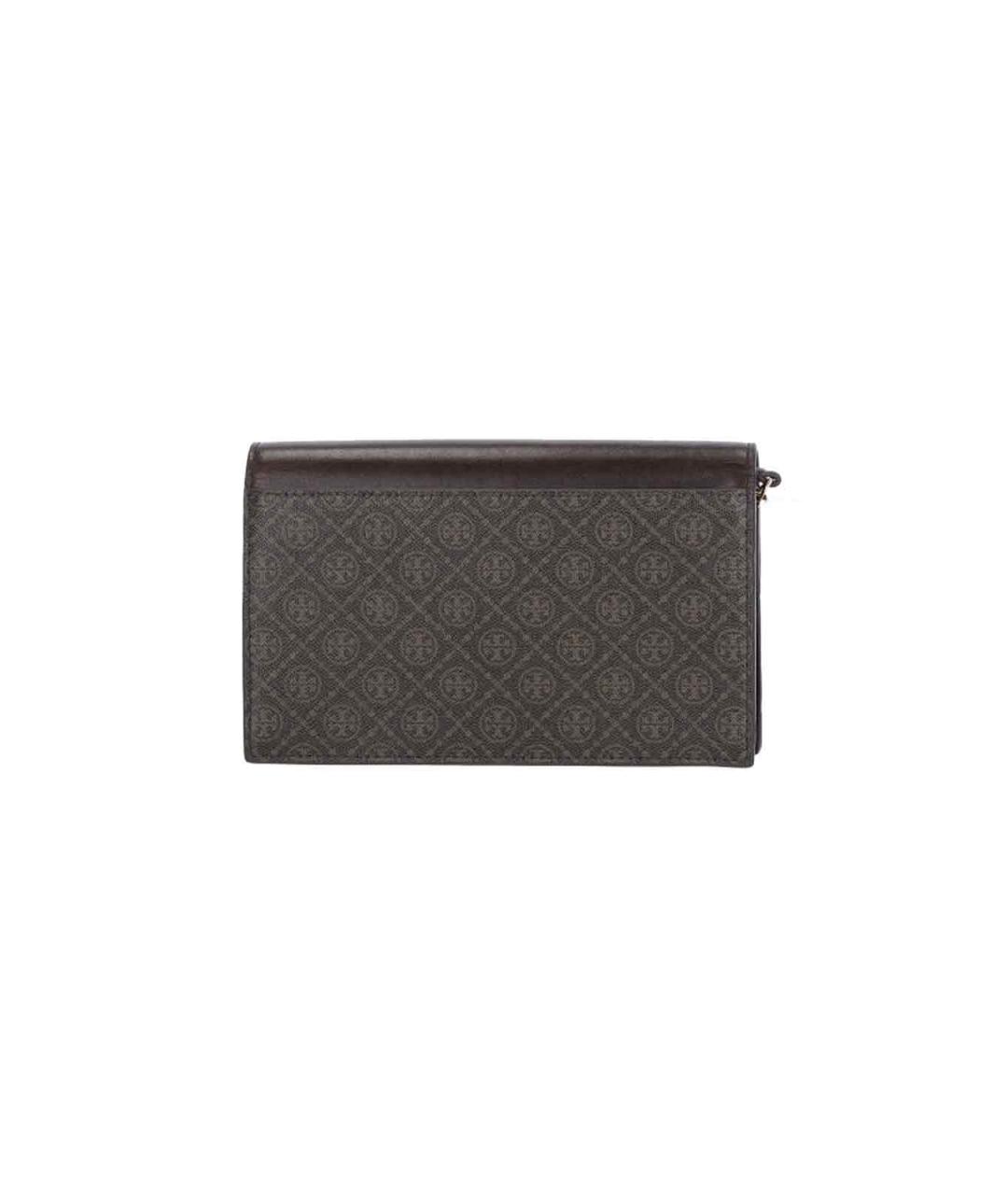 TORY BURCH Коричневый бархатный кошелек, фото 3