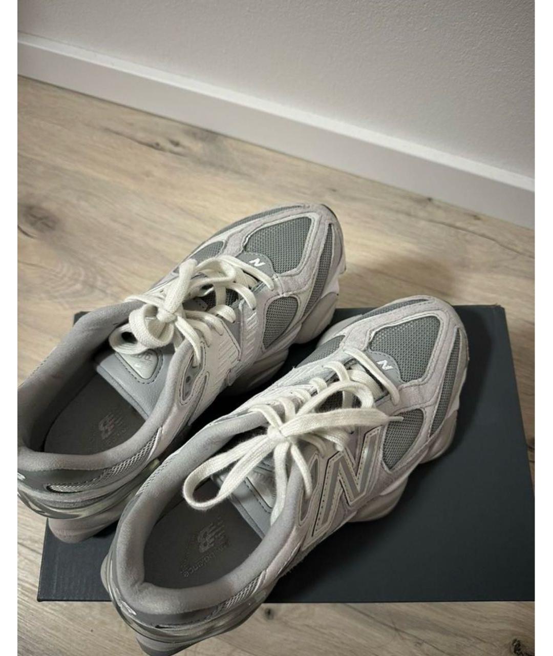 NEW BALANCE Серые замшевые кроссовки, фото 3