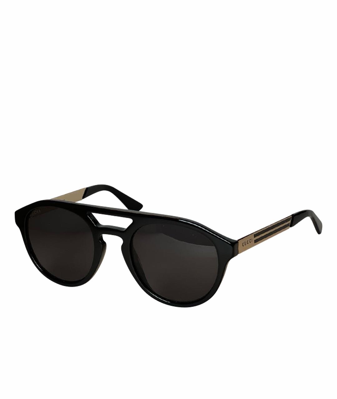 GUCCI Черные пластиковые солнцезащитные очки, фото 1
