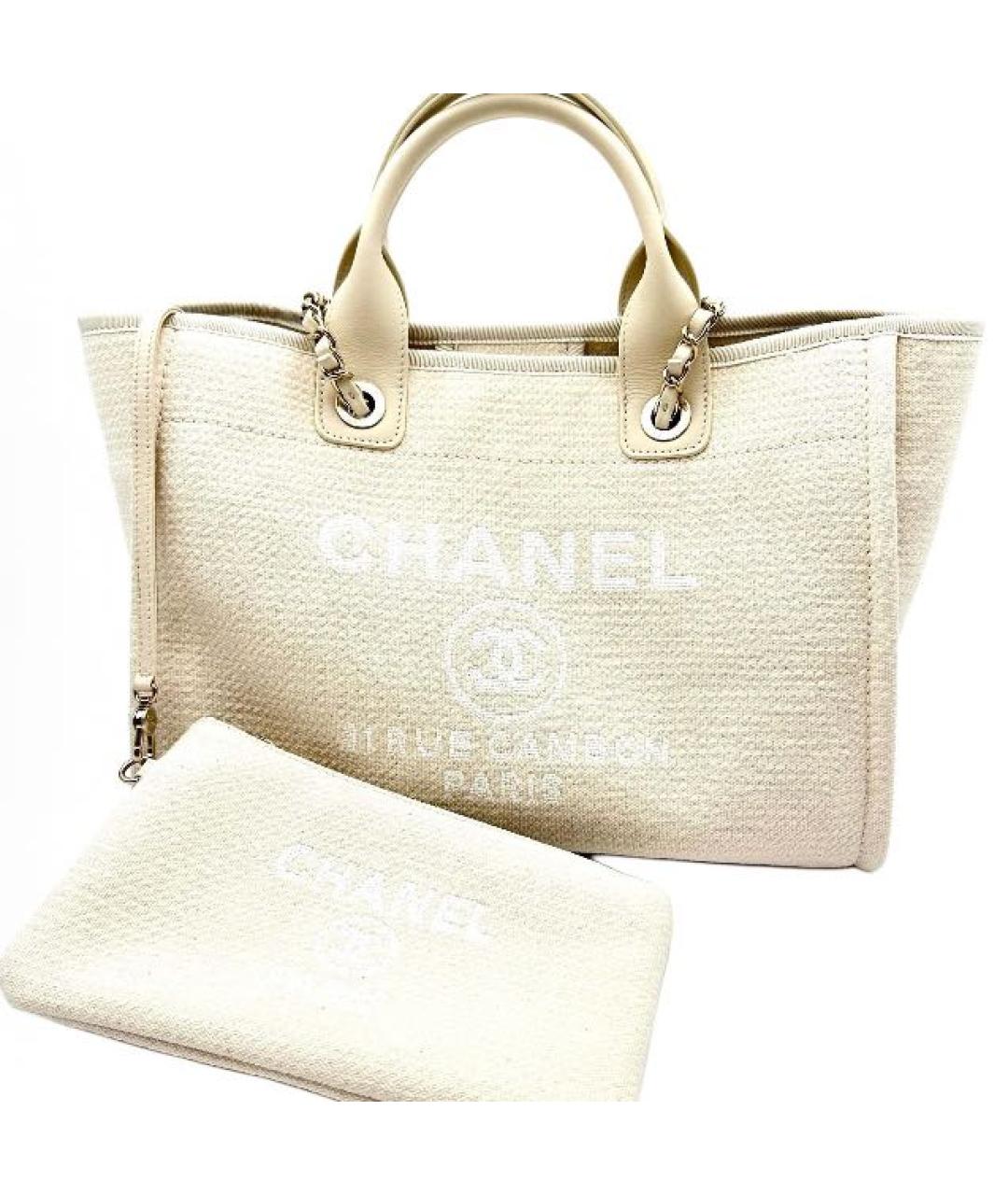 CHANEL Бежевая сумка тоут, фото 2