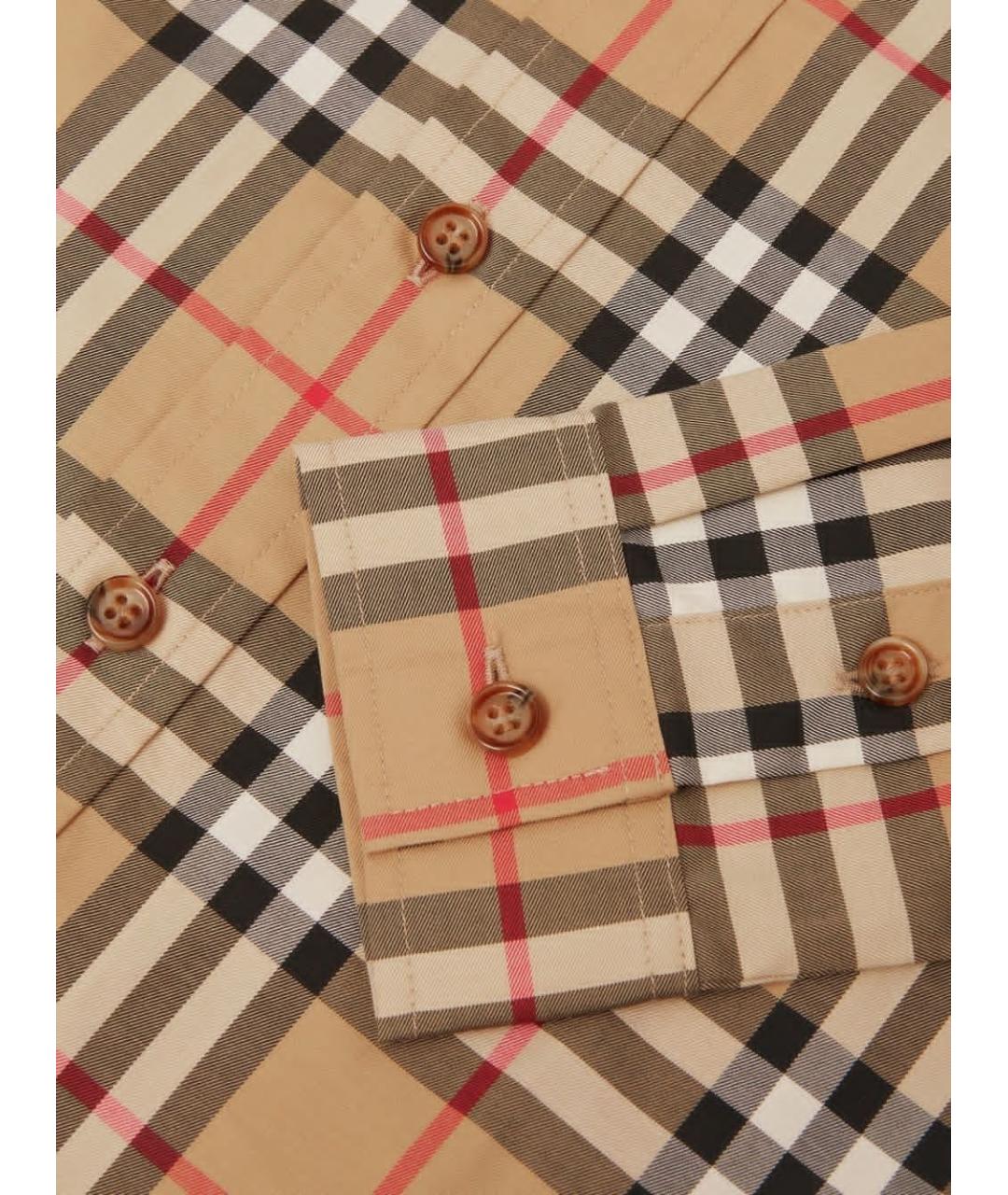BURBERRY Бежевая детская рубашка, фото 2
