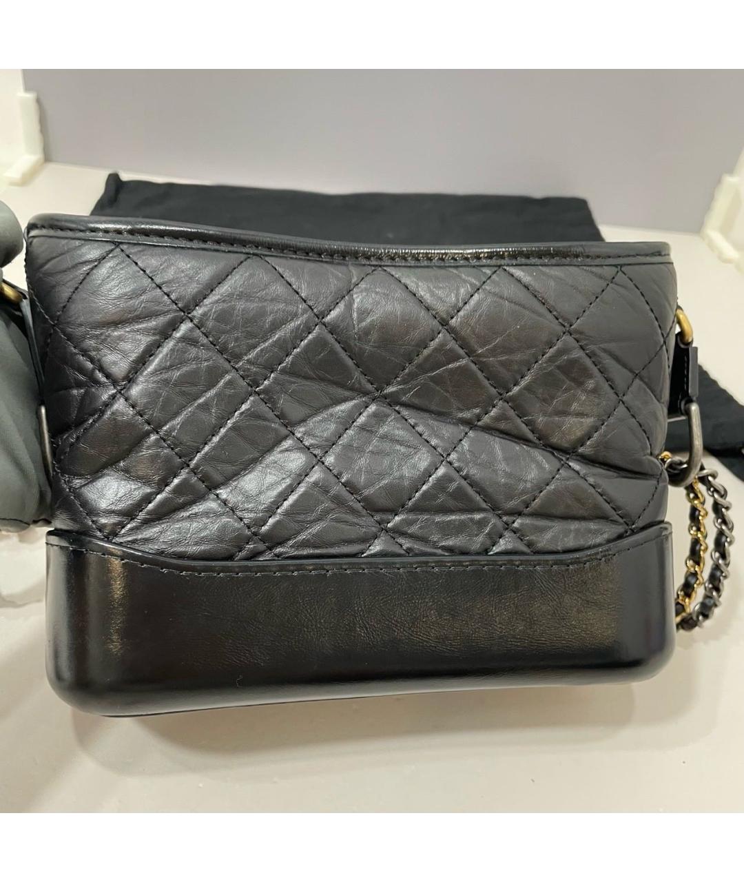 CHANEL Черная кожаная сумка через плечо, фото 4