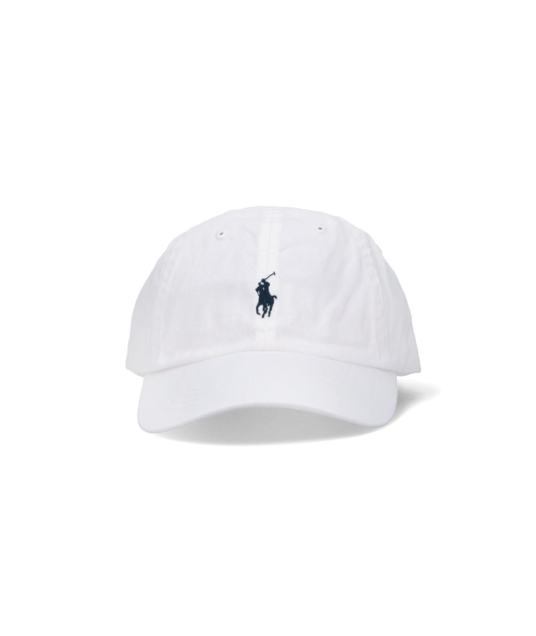 POLO RALPH LAUREN Белая хлопковая кепка/бейсболка, фото 1